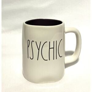Ceramic Psychic Coffee Mug Rae Dunn Artisan Collection by Magenta 20 Oz. EUC